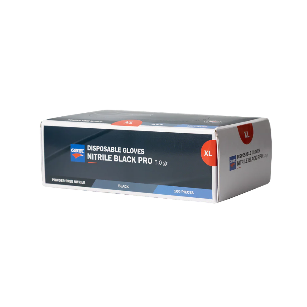 Cartec Black Nitrile Disposable Gloves 5.0gr (Box 100) - Image 5