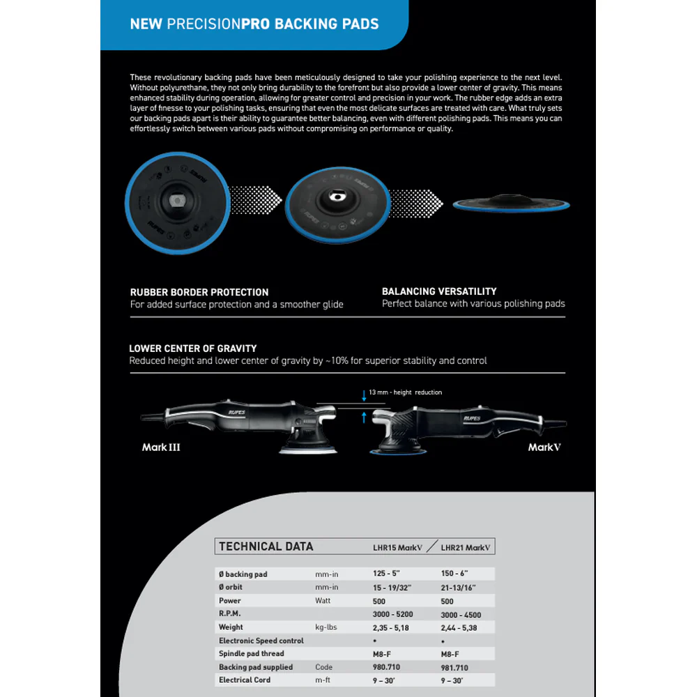NEW Rupes Bigfoot LHR15 Mark V (CARTEC S2 DELUXE) - Image 5